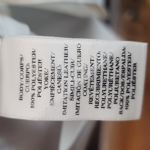 Faux Leather Detail Top Size XL  Ivory Ann Taylor - Picture 4 of 8